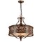 Cwi Lighting Nicole 5 Light Drum Shade Chandelier With Brushed Chocolate Finish 9807P21-5-116-A - alternate 1